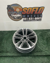18" x 8" BMW X1 2013 2014 2015 Factory OEM Wheel Rim 71602 Machined Charcoal photo 2