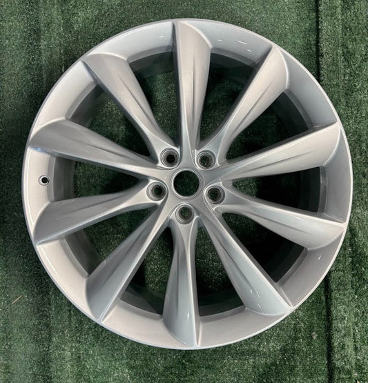 22x9 Front Tesla Model X Turbine 2016 2017 2018 2019 2020 2021 OEM Wheel Rim