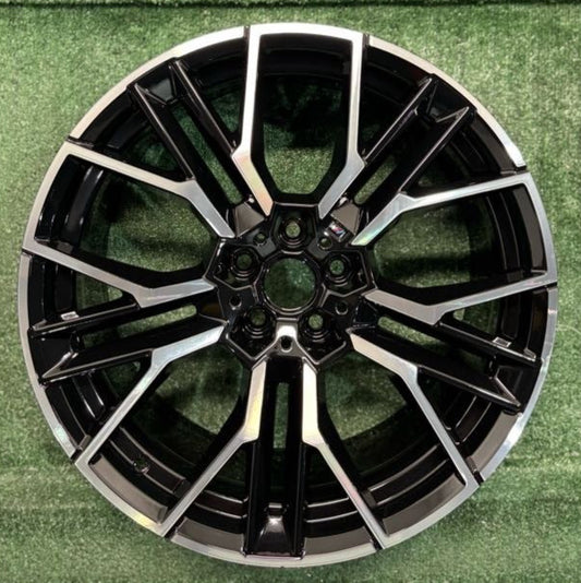 20" x 8" FRONT BMW 840i M850i 2023 Factory OEM Wheel Rim 95597 Machined Black