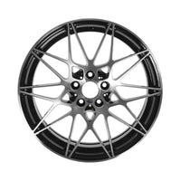 BMW M3 M4 2017 2018 2019 2020 86377 OEM rim 20 x 9 Polished Black FRONT photo 1