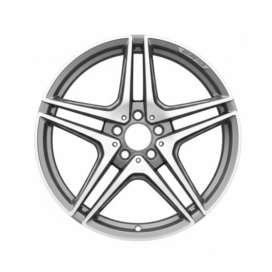 Mercedes C63 AMG 2017 2018 2019 85524 aluminum OEM rim 19 x 9 CNC Charcoal FRONT