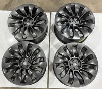 Staggered Set 21" Tesla Model Y Uberturbine 2020-2025 OEM Wheels Rims photo 11