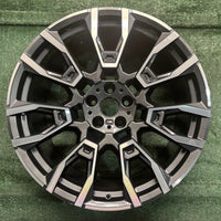 21" x 10.5" REAR BMW X5 X6 2024 Factory OEM Wheel Rim 86982 Machined Charcoal photo 1