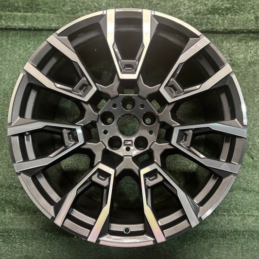 21" x 10.5" REAR BMW X5 X6 2024 Factory OEM Wheel Rim 86982 Machined Charcoal