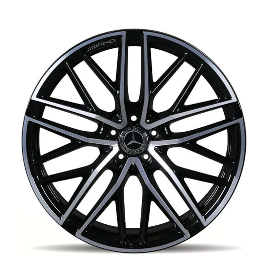 Mercedes GLC43 AMG 2019 - 2023 85732 aluminum OEM rim 21 x 8.5 CNC Black FRONT