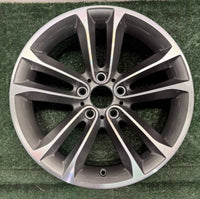18" x 8" BMW X1 2013 2014 2015 Factory OEM Wheel Rim 71602 Machined Charcoal photo 1