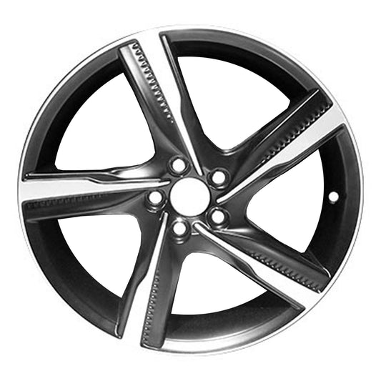 18" x 8" Volvo V60 2015 2016 Factory OEM Wheel Rim Machined Black 70394