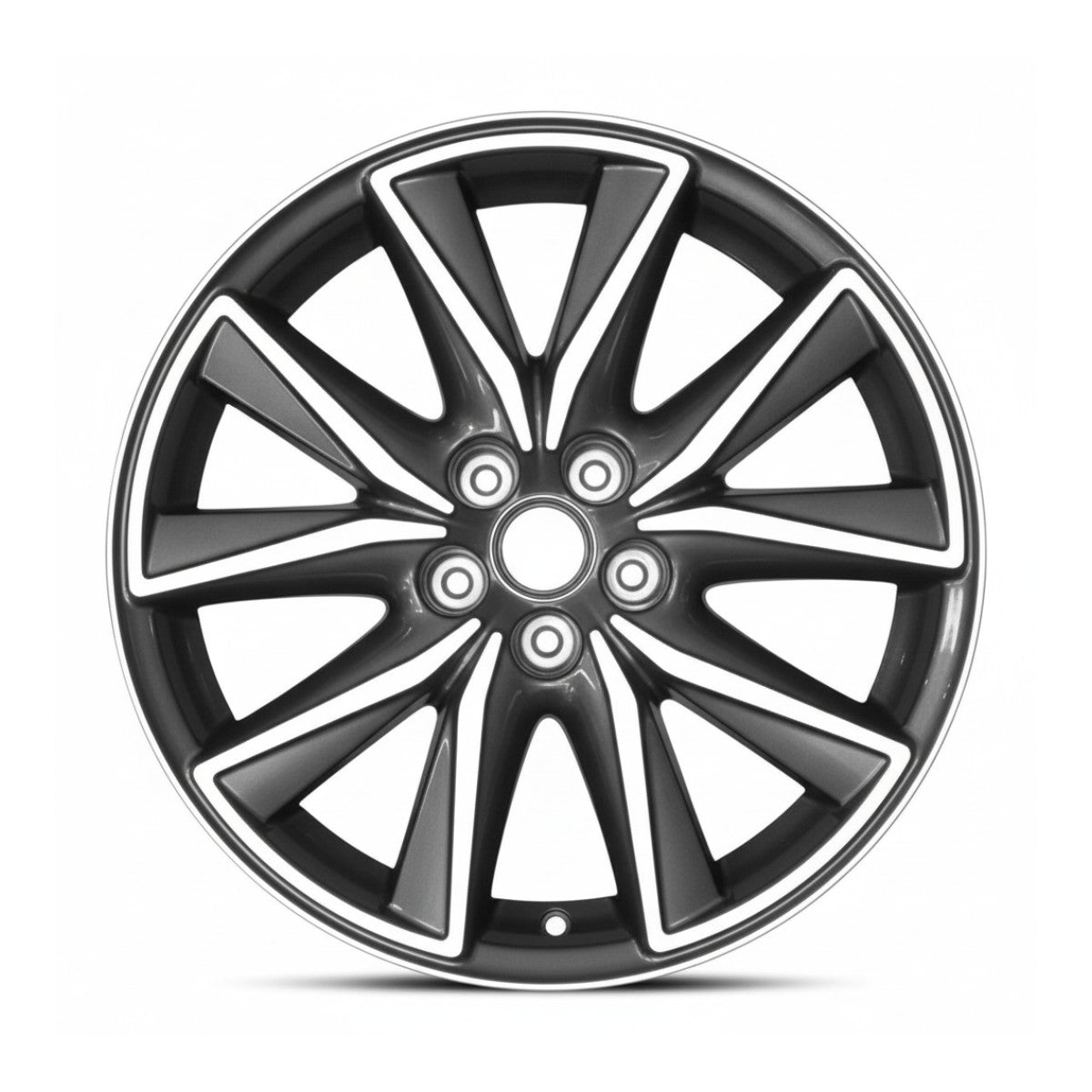Mazda CX5 2017 2018 64247 OEM wheel rim 19 x 7 CNC Dark Bluish Charcoal Metallic