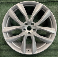 21" x 9" REAR Tesla Model S 2018 Silver Factory Alloy OEM Wheel Rim 96561 photo 1