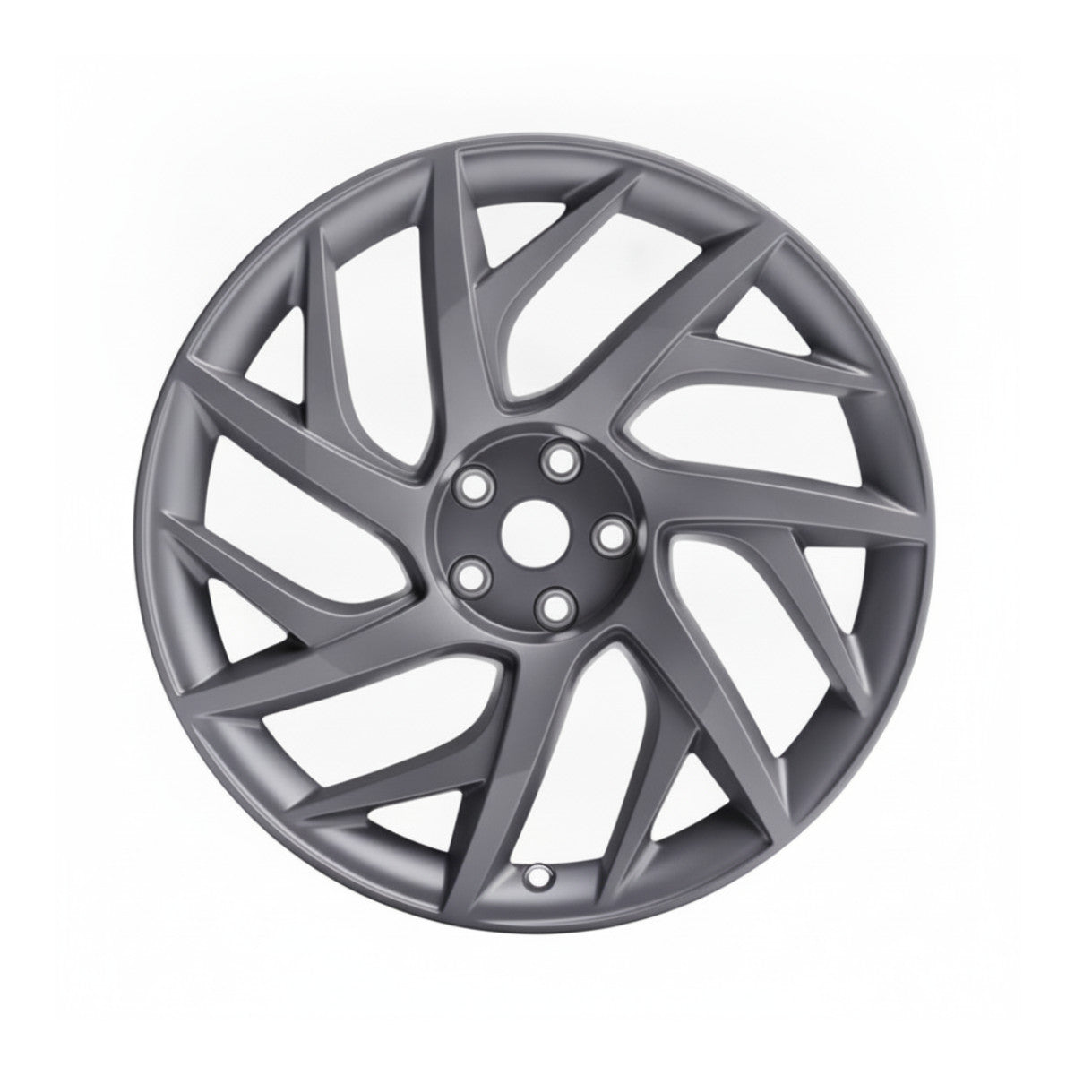 Tesla Model S 2025 94376 aluminum OEM rim 21 x 9.5 Dark Charcoal FRONT