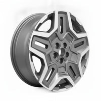 Hyundai Santa Fe 21 22 23 71007 aluminum OEM wheel rim 19 x 7.5 CNC Charcoal photo 2