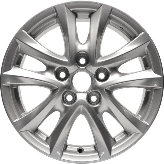 16" x 6.5" Mazda Mazda 3 Sport (canada) 2014 Factory OEM Wheel Rim Silver 64961