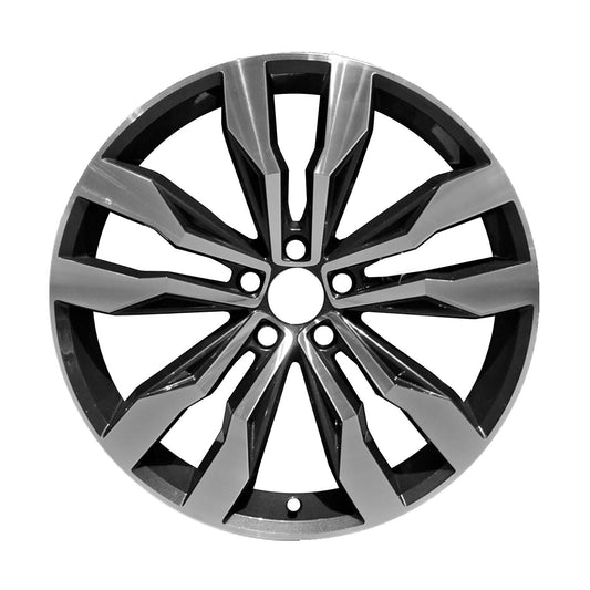 20" x 8.5" Volkswagen Tiguan 2017 Factory OEM Wheel Rim Machined Charcoal 70049