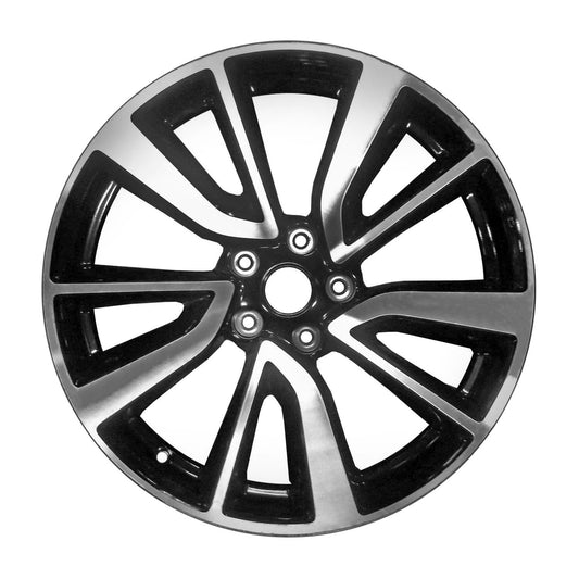 19" x 7" Nissan Rogue Sport 2017 2018 Factory OEM Wheel Rim Machined Black 62748