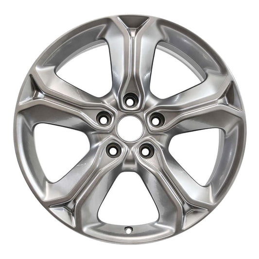 19" x 7" Dodge Journey 2014 2015 2016 2017 OEM Wheel Rim Hyper Silver 02519