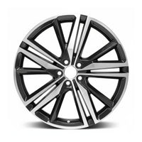 Volvo S60 2019 96529 aluminum OEM rim 19 x 8.5 CNC Black photo 1