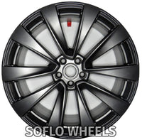 22 x 10 REAR 2022 2023 Tesla Model X Charcoal Alloy Factory OEM Wheel Rim 95350 photo 1