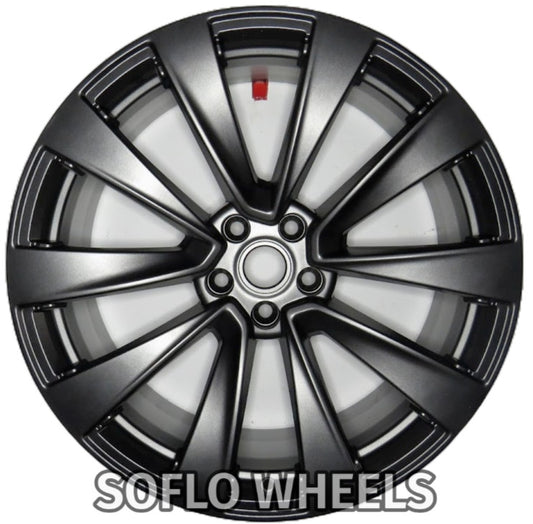 22 x 10 REAR 2022 2023 Tesla Model X Charcoal Alloy Factory OEM Wheel Rim 95350