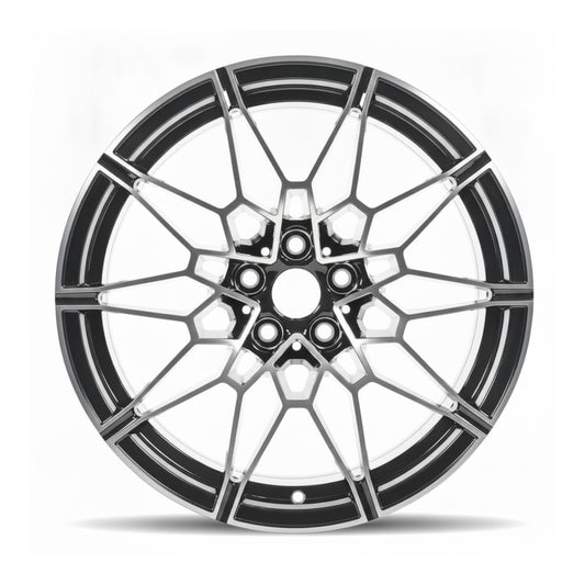 19" x 9.5" BMW M4 2021 2022 Front OEM Wheel Rim Machined Black w/ tint