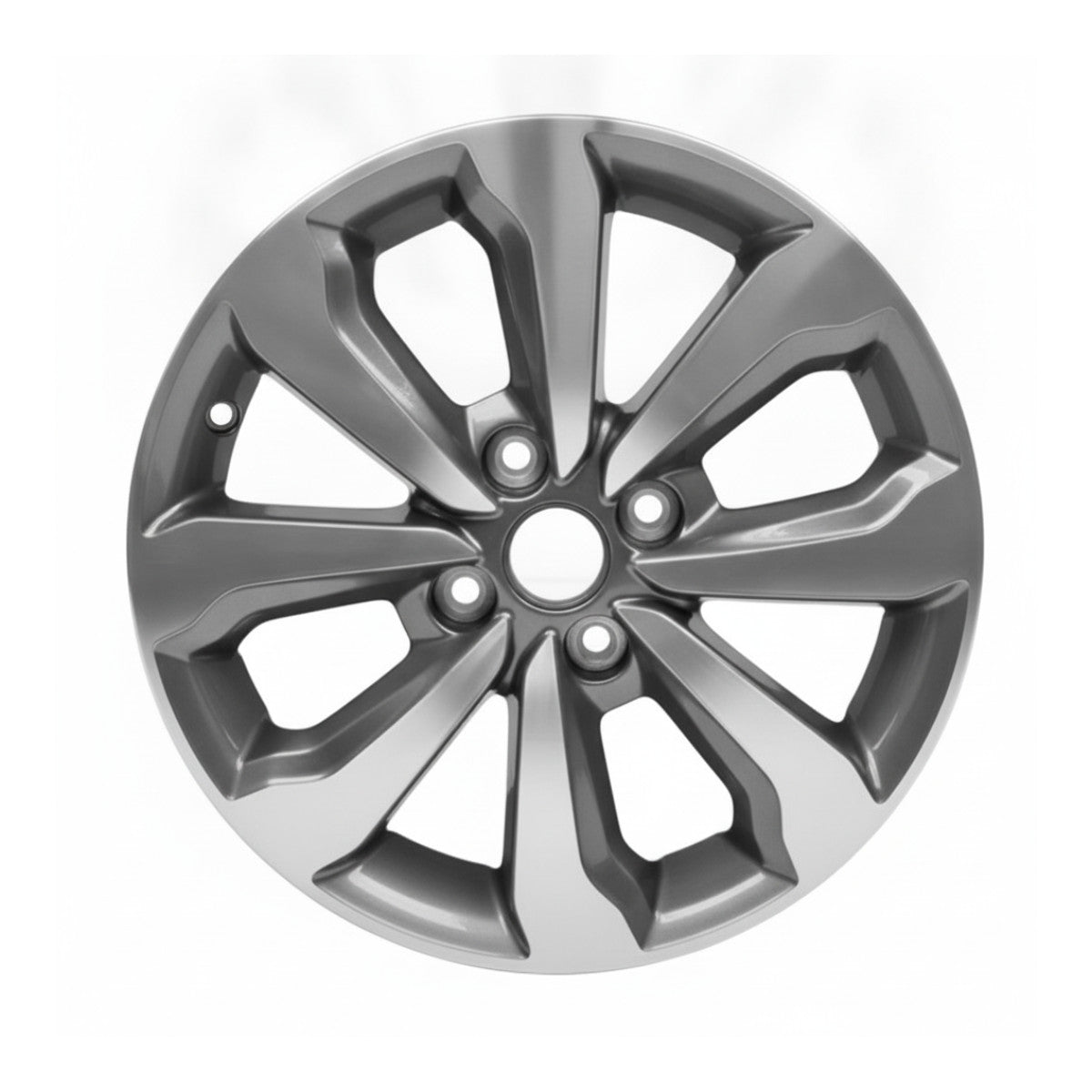 Kia Rio 2021 2022 2023 74835 aluminum OEM wheel rim 15 x 5.5 CNC Charcoal