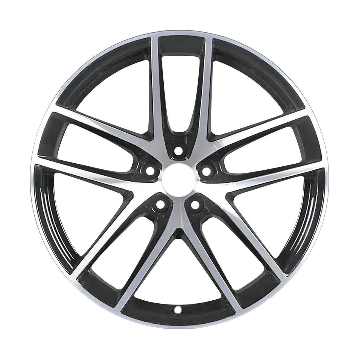 20" x 9" Porsche Macan 2022 Front Factory OEM Wheel Rim Machined Black 67343