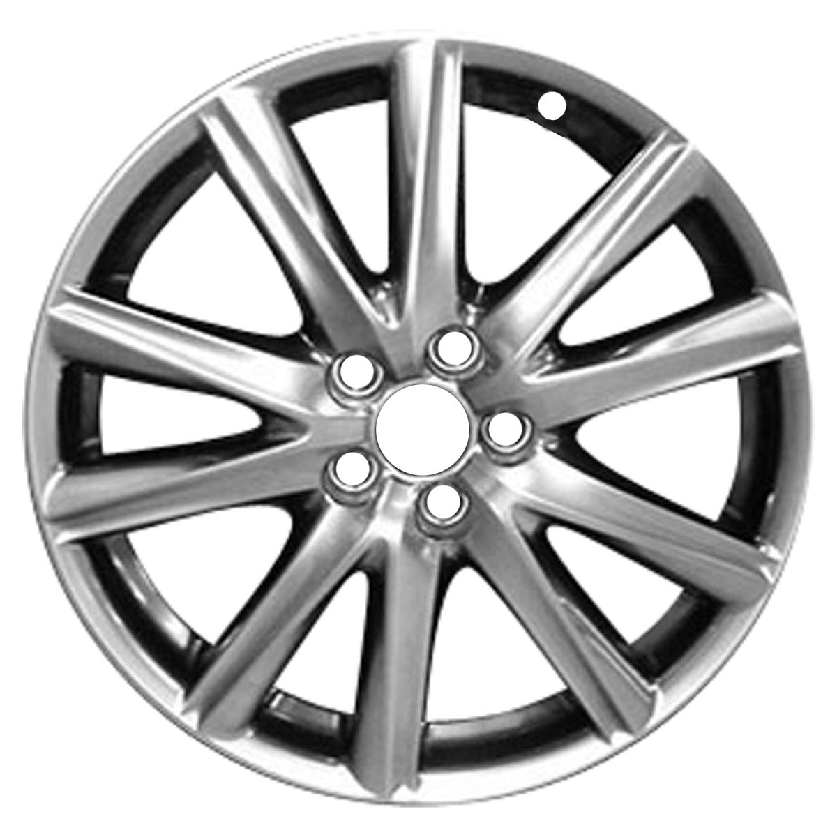 Lexus Lex GS 19x8" Hyper Silver / Smoked Hyper OEM Wheel Rim 74296