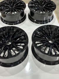 Set 20"x8.5" Lexus LS500 LS500h 2018-2024 Factory OEM Wheels Rim 74370 Gloss BLK photo 4