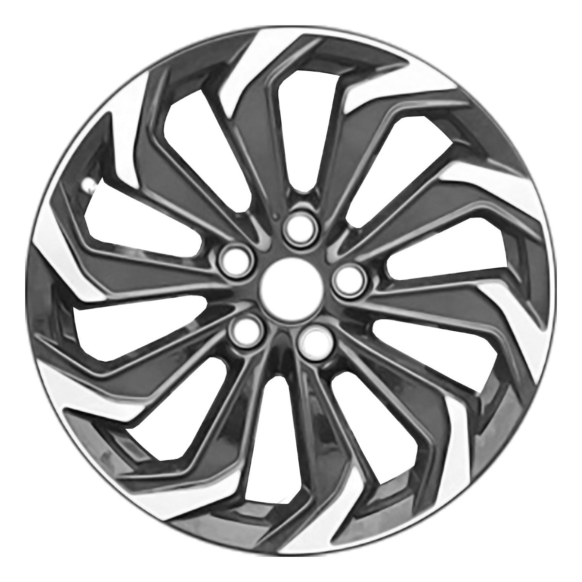 18" x 7" Lexus Ux300h 2025 Factory OEM Wheel Rim Machined Black 74394