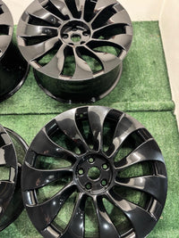 Staggered Set 21" Tesla Model Y Uberturbine 2020-2025 OEM Wheels Rims Gloss Blk photo 6