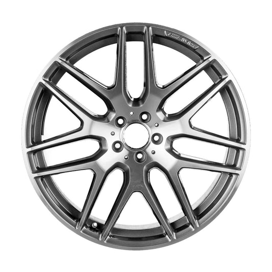 Mercedes GLE63 AMG 16 17 18 85498 OEM wheel rim 22 x 10 CNC Charcoal FRONT