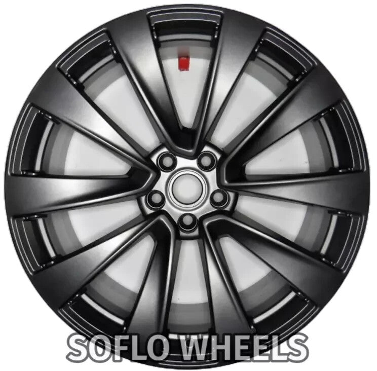 Charcoal 22” Staggered Set Alloy Factory OEM Wheel Rims 2022 2023 Tesla Model X