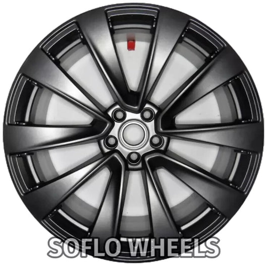 Charcoal 22” Staggered Set Alloy Factory OEM Wheel Rims 2022 2023 Tesla Model X