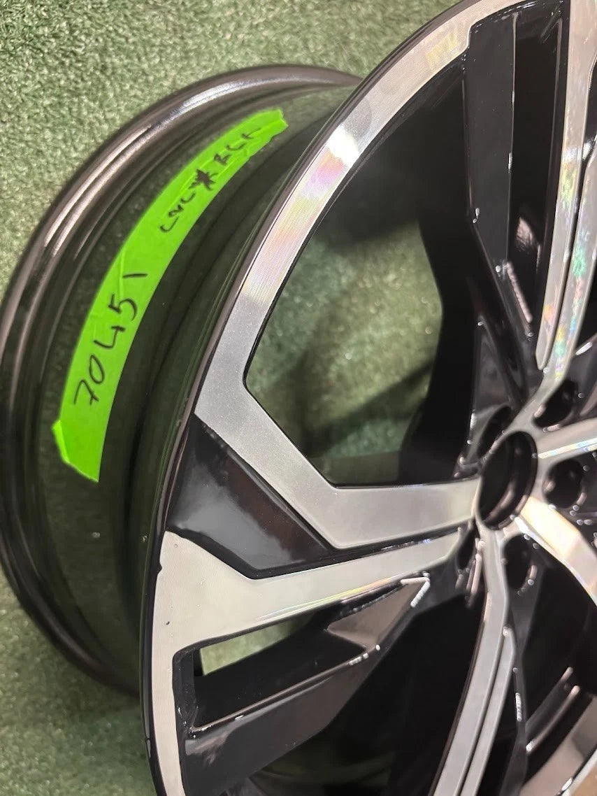 19" x 8" Volvo S60 V60 2023 2024 Factory OEM Wheel Rim 70541 CNC Black Blemishes